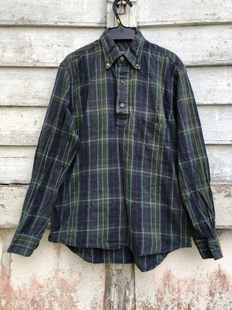 45rpm - NMD 45 Rpm Half Button Flannel Shirt LS