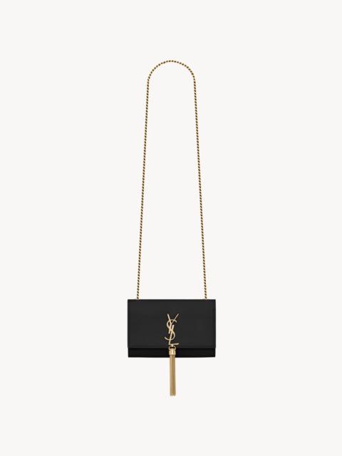 SAINT LAURENT KATE SMALL TASSEL IN GRAIN DE POUDRE EMBOSSED LEATHER