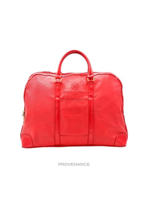 BALENCIAGA Balenciaga X Dunlop Clamshell Travel Bag - Red