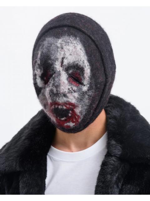 Mohair Knit Dracula Beanie / Mask - Black