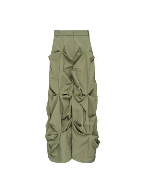 GANNI Ripstop Tri-Layer Drapey Pants