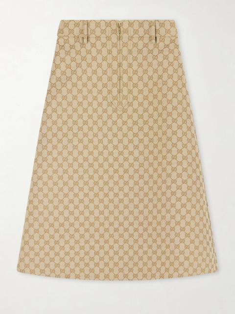 GUCCI Canvas-jacquard Skirt