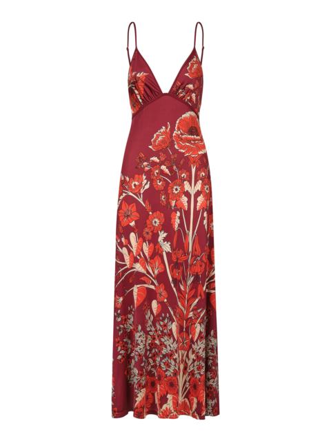 Johanna Ortiz Sendero de Astromelias Ankle Dress print