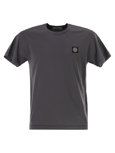 Stone Island Stone Island Men Slim Fit T-Shirt With Compass Patch