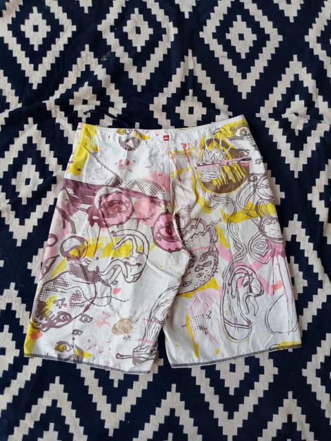 Other Designers Quiksilver Y2K Surfcore Sketch Art Boardshort
