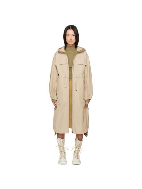 Moncler Beige Peronne Long Coat