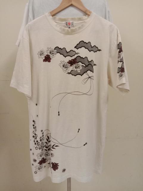 Other Designers Vintage - VINTAGE EMBROIDERY SUKAJAN KOI FISH T SHIRT
