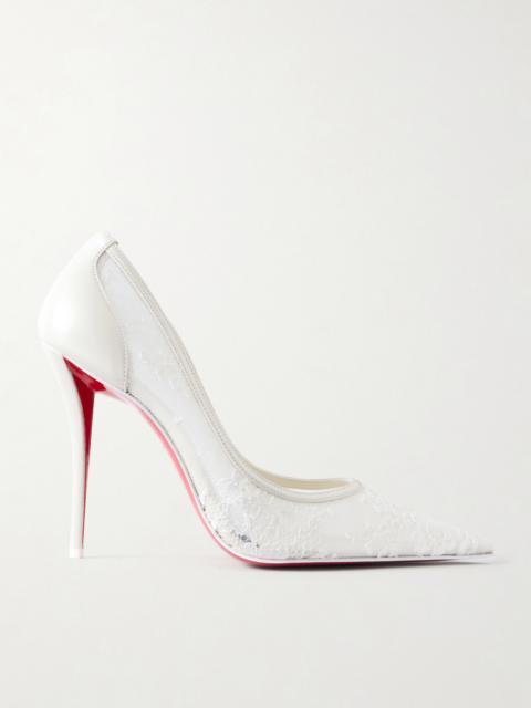 Christian Louboutin Miss Z Mesh 100mm Lace Stiletto Heel Pumps