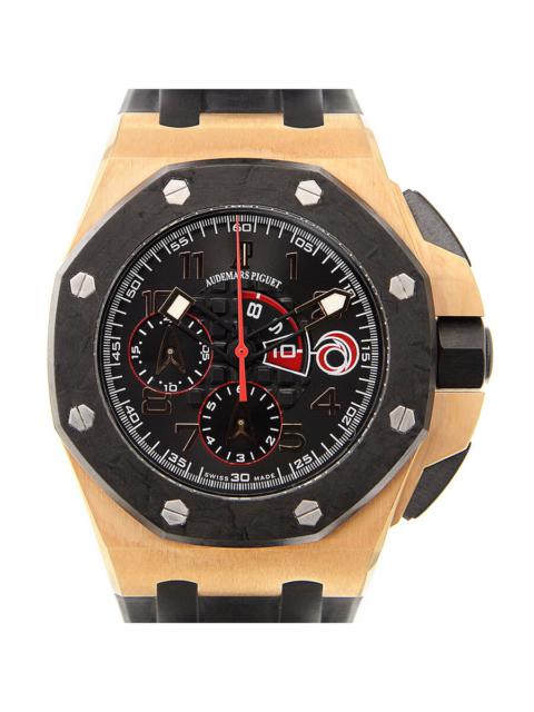 Audemars Piguet Audemars Piguet Black Dial Chronograph 18kt Rose Gold Black Rubber Men's Watch 26062OROOA002CA01