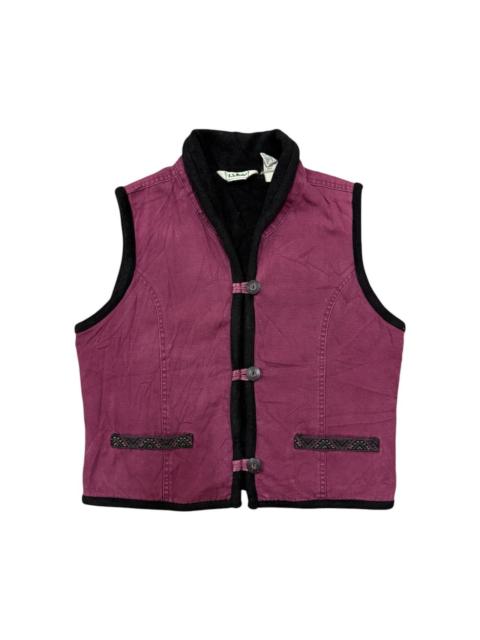 Other Designers L.L. Bean - VINTAGE L.L BEAN NATIVE DUCK CANVAS FLECE LINED JACKET VESTS