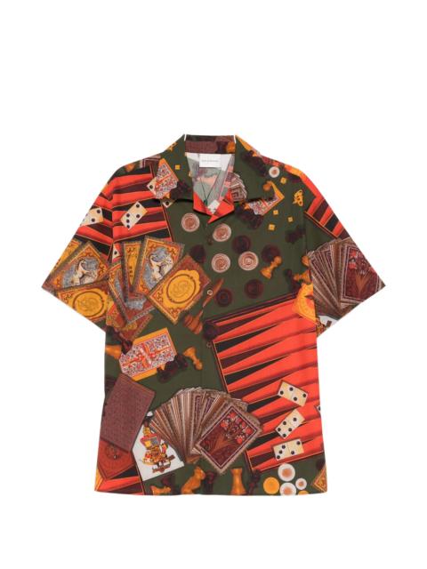 Drôle de Monsieur Drole De Monsieur Casino Patterned Short-sleeve Shirt