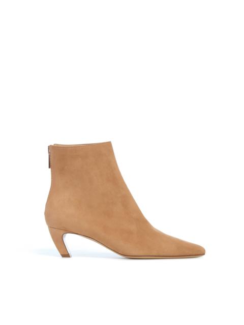 GABRIELA HEARST Clayton Ankle Boot in Dark Camel Suede