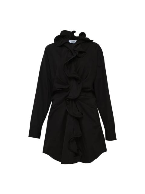 MSGM Center Ruffle Detailed Dress