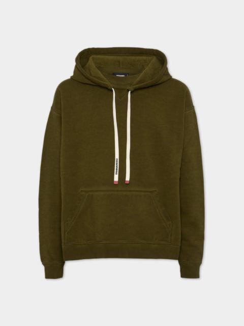 DSQUARED2 RELAX FIT LOGO DRAWSTRING HOODIE