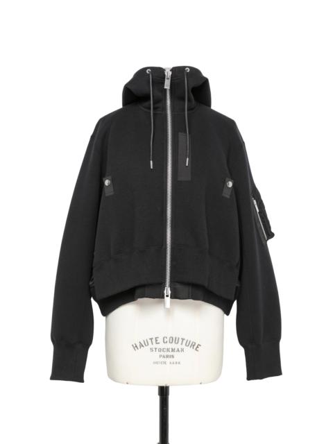sacai Sponge Sweat x Nylon Twill Hoodie