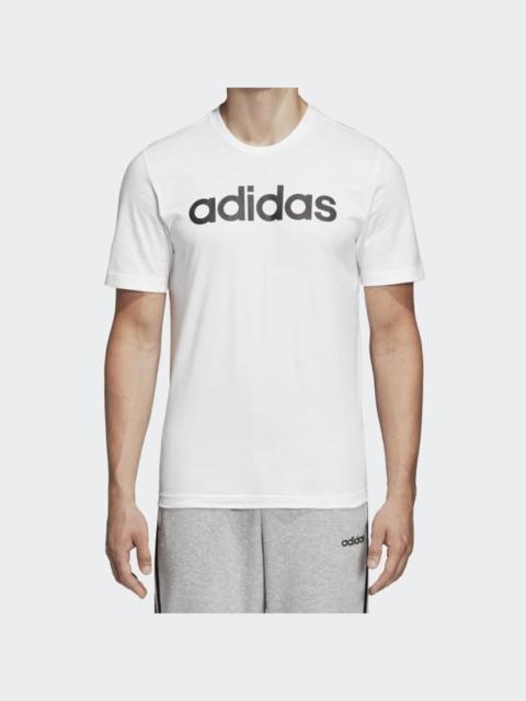 adidas Letter Logo Applique Sports Short-sleeve Tee Men White DQ3056