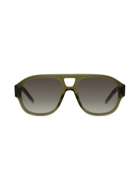 Givenchy Givenchy Day 55mm Gradient Pilot Sunglasses in Light Green /Gradient Green at Nordstrom