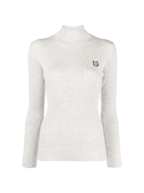 Maison Kitsuné fox-motif high-neck jumper