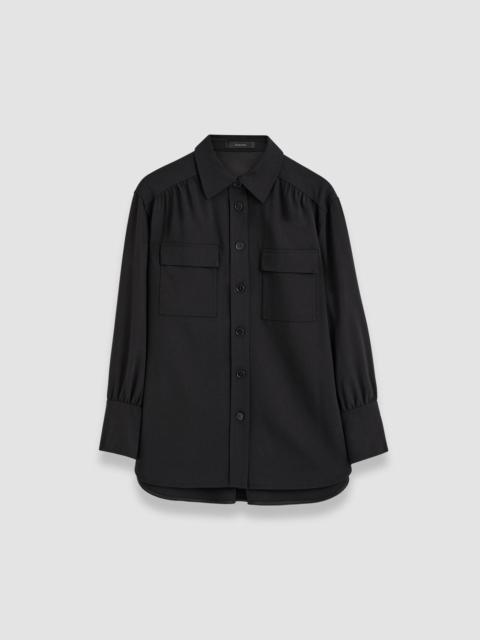 JOSEPH Perle Fluid Twill Wool Shirt