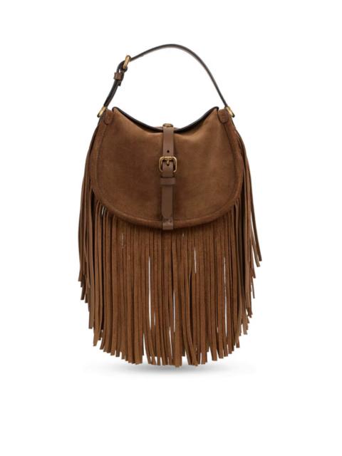 Etro SMALL PONY BAG IN SUEDE WITH FRINGES