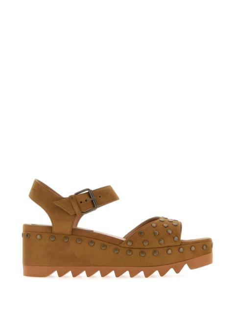Stella McCartney Stella Mccartney Women Biscuit Alter Suede Elyse Sandals