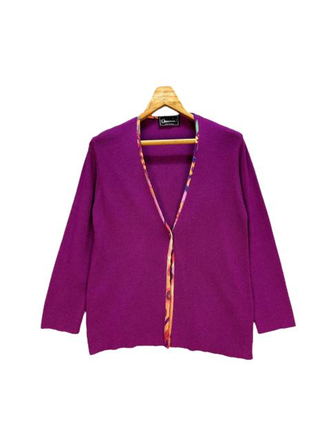 Other Designers Japanese Brand - Vintage Purple Cardigan Made in Italy #A17-0419