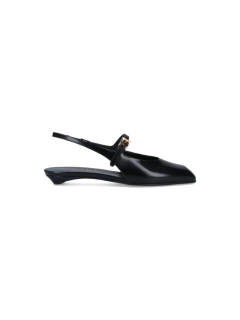 Prada Logo Slingback Pumps