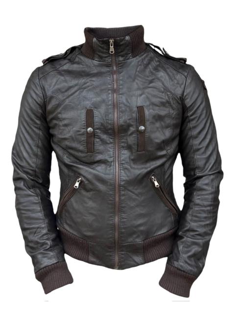 Other Designers Japanese Brand - Maurizio Italy Bondage Biker Leather Racing Jacket