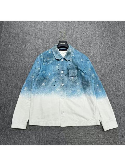 Louis Vuitton LV Gradient Snowfall Monogram Denim Jacket Blue L