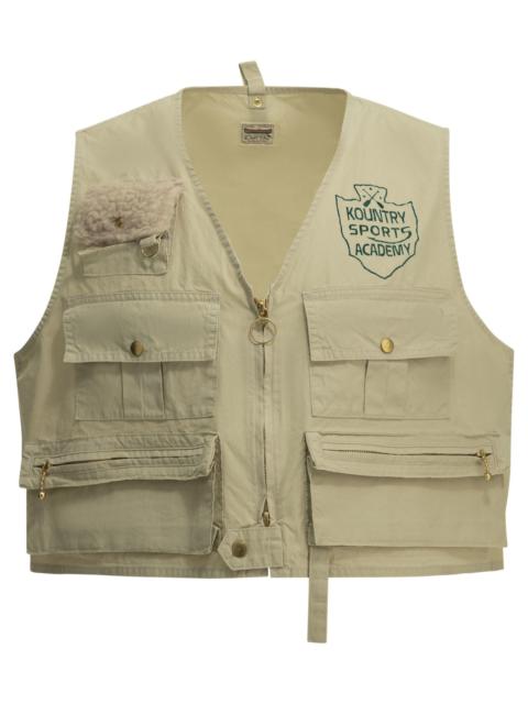 Kapital Kapital Fishing Vest Sleeveless Jacket Beige