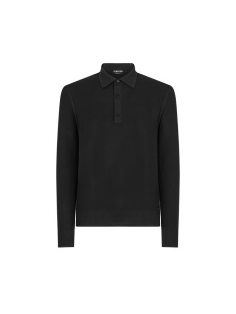 TOM FORD SILK COTTON PIQUET POLO