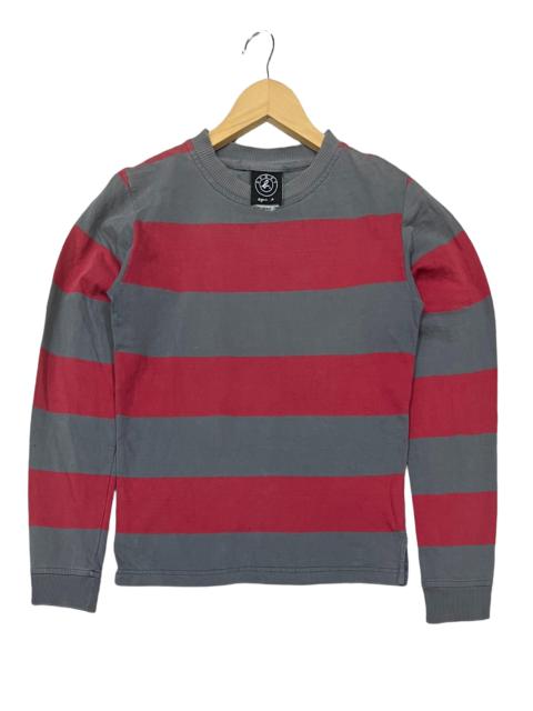Other Designers Agnes B. - Agnes B cropped stripe sweatshirt