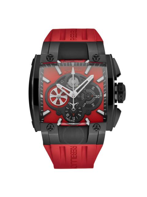 Rebellion - Rebellion Re1 Chronograph Automatic Red Dial Men's Watch RB.RE1.CH.SB.RD
