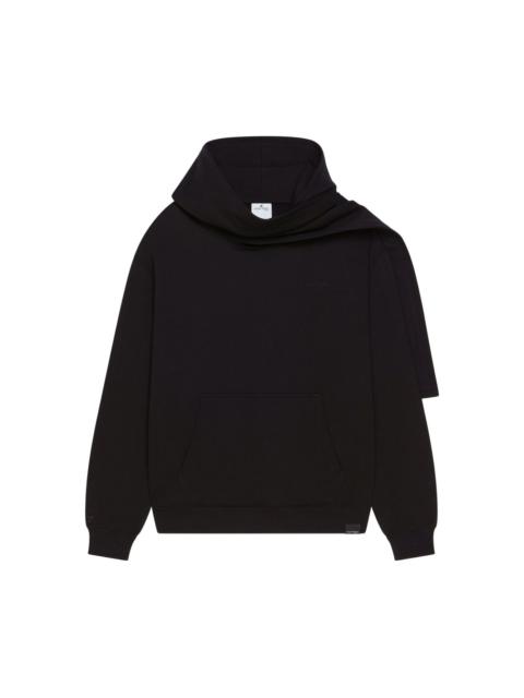 courrèges scarf-detail hoodie