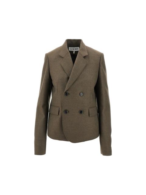 MÉLANGE WOOL DOUBLE-BREASTED JACKET