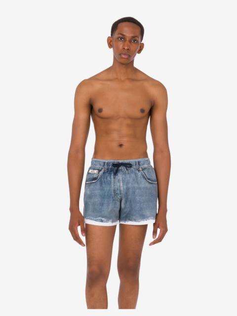 Moschino PRINTED NYLON SWIM BOXERS