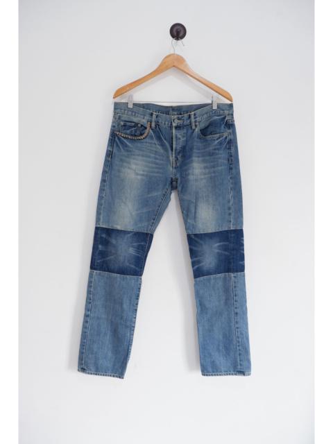 Hysteric Glamour Vintage Hysteric Glamour Double Knee Patchwork Studded Denim