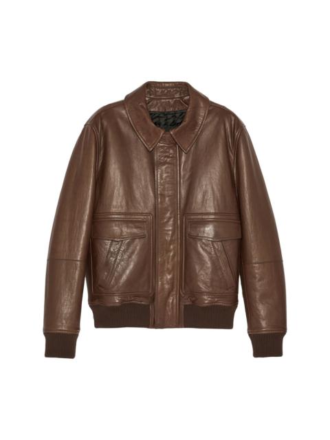 aviator leather jacket