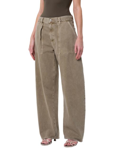 AGOLDE AGOLDE Sefton Pleated High Waist Barrel Jeans in Cholla at Nordstrom