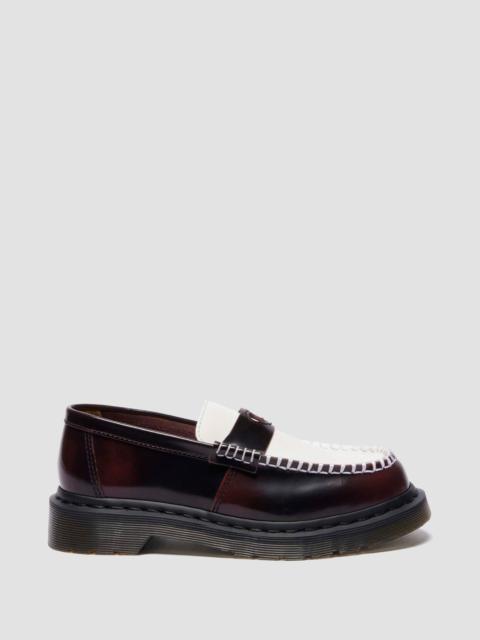 Dr. Martens Penton Heart Two Tone Arcadia Rub Off Leather Loafers