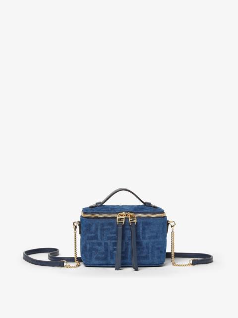 FENDI Fendi Vanity Blue FF denim flocked mini-bag