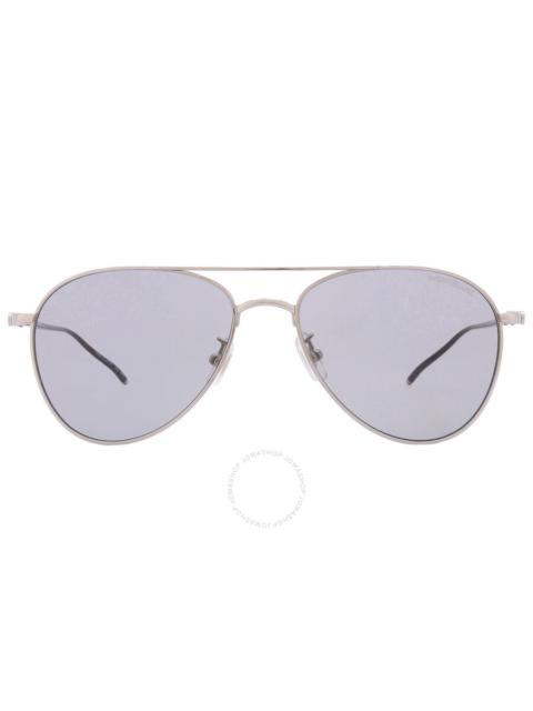 Montblanc Grey Pilot Men's Sunglasses MB0128S-002 58