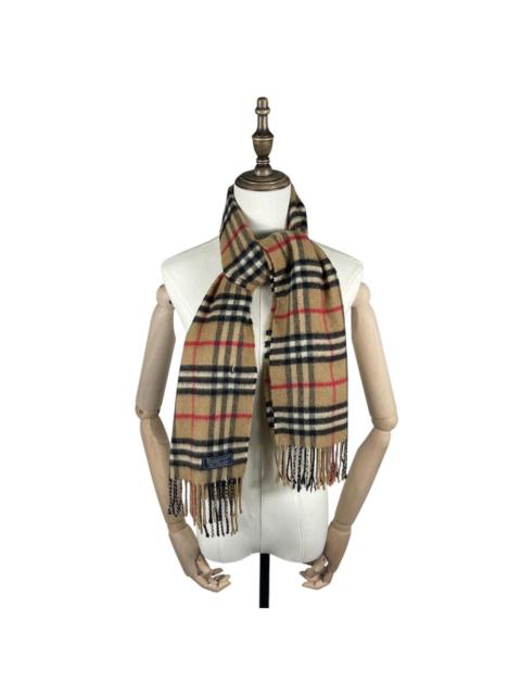 Other Designers Vintage Burberry Nova Checked Cashmere Scarf Muffler