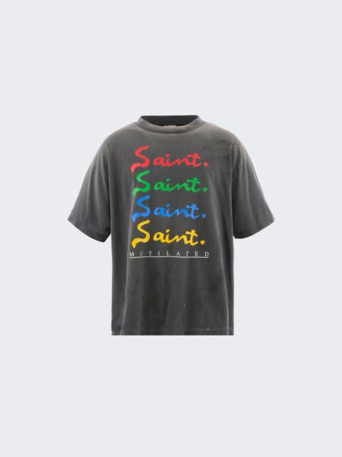 SAINT M×××××× Mutilated T-shirt Black