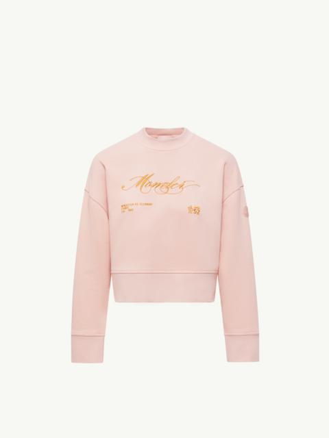 Moncler Embroidered Cotton Sweatshirt