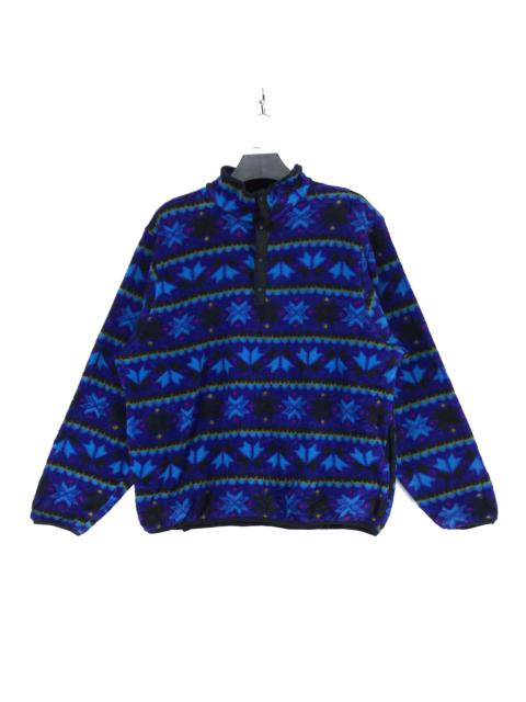Other Designers Vintage - LL Bean Snap Button Fullprint Fleece Sweater #2536-99
