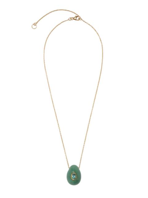 LIZZIE FORTUNATO Constance Necklace in Green Aventurine