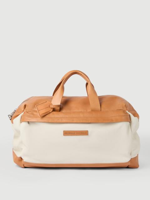 Brunello Cucinelli Grained calfskin and cowhide active bag