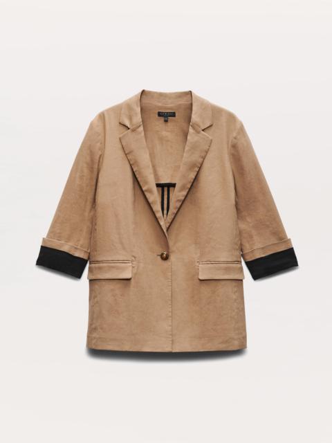 Jennie Linen-Blend Blazer