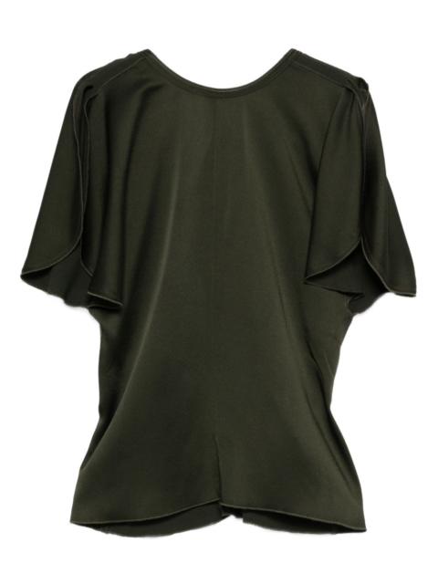 Victoria Beckham draped-sleeve blouse